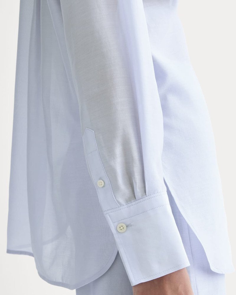 OVERSIZED SHIRT IN COTTON-SILK ORGANZA 4