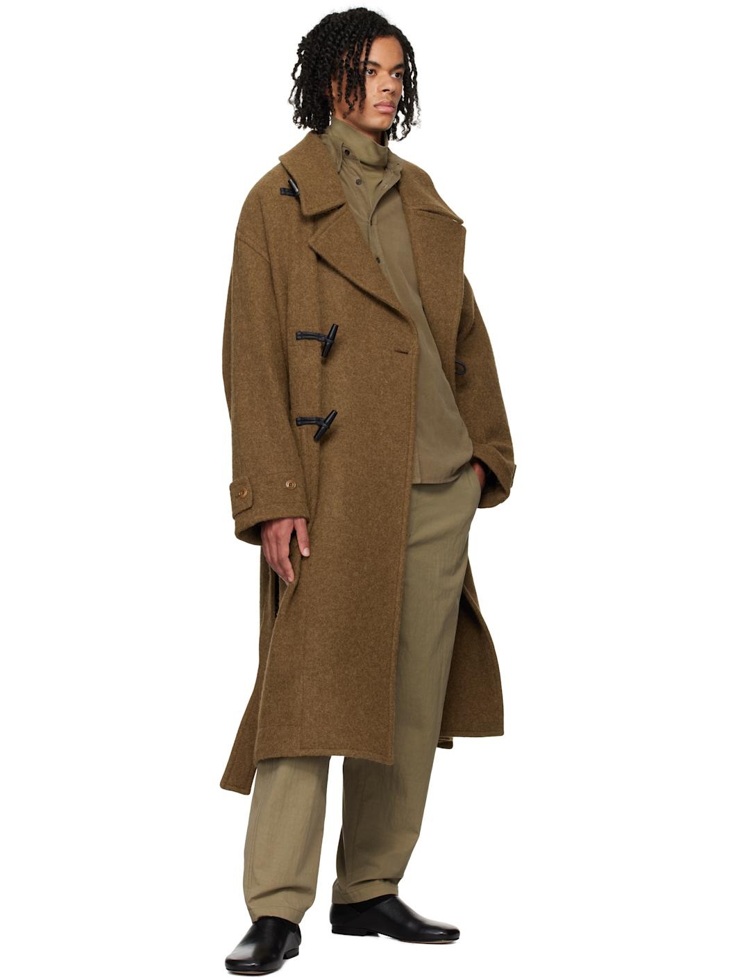 Khaki Carrot Trousers - 4