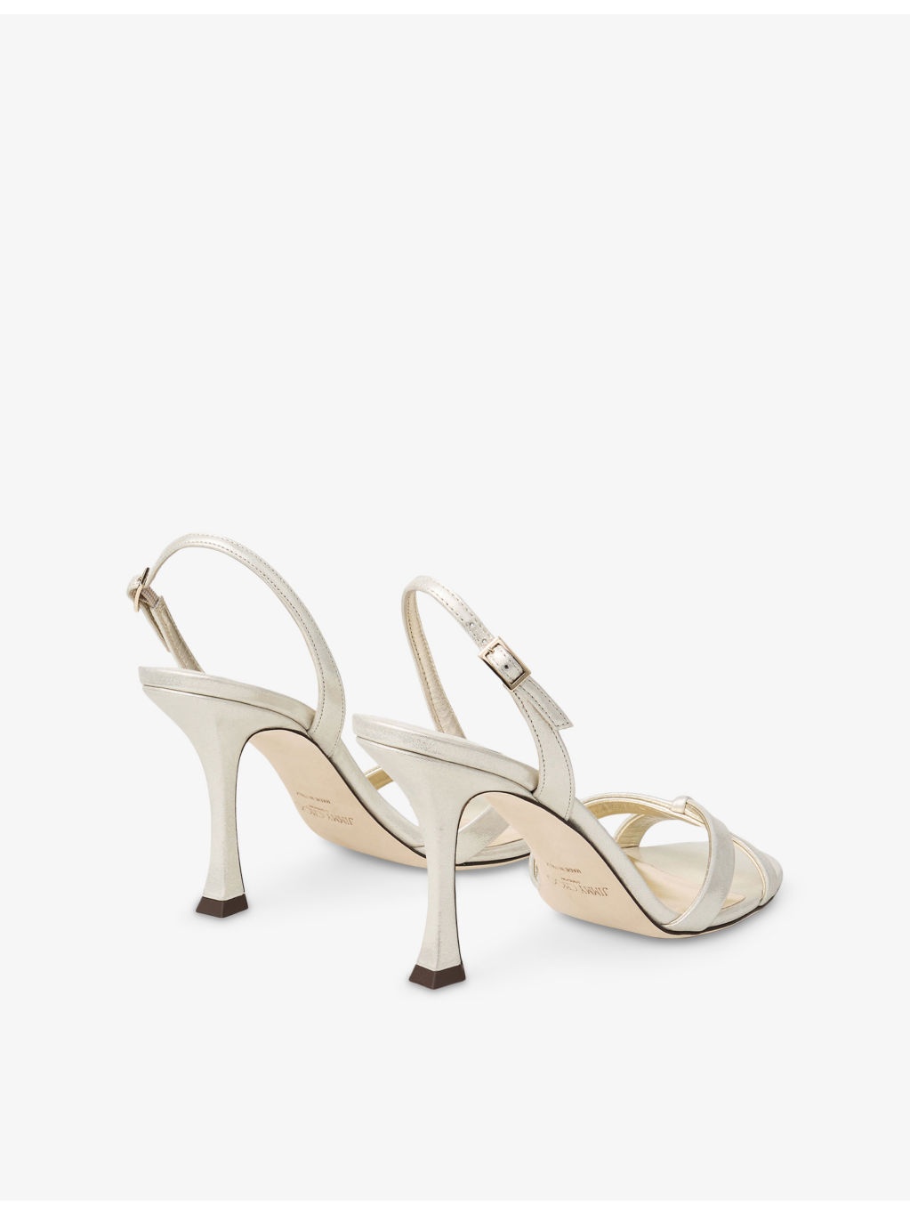Elsy 90 Shimmer-Suede Heeled Sandals - 5