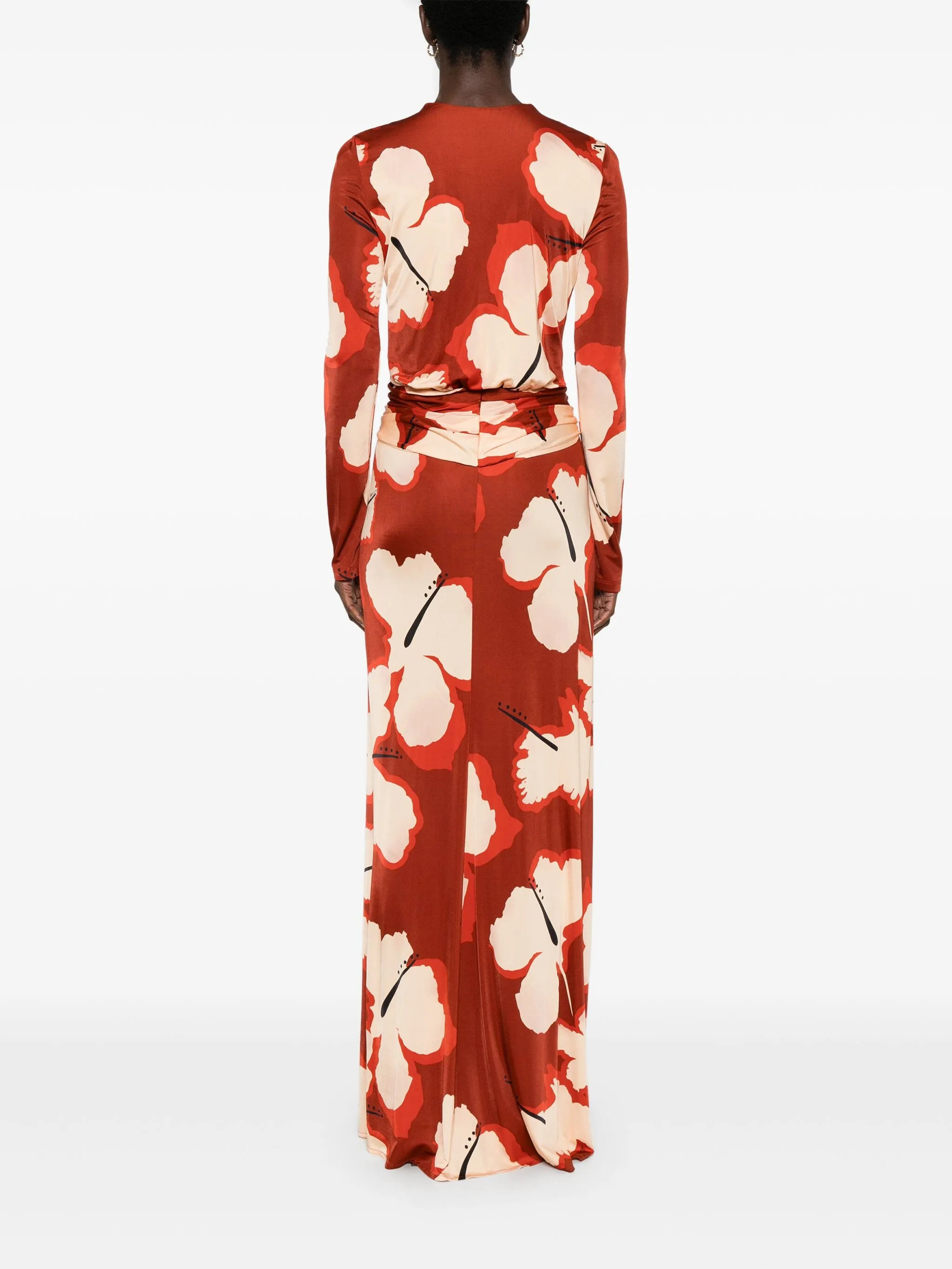 Coral Marino maxi dress - 4