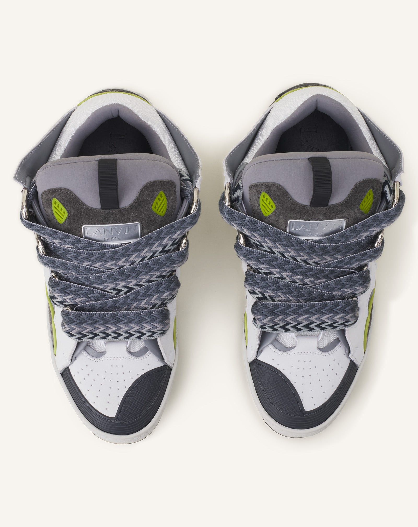 CURB LEATHER SNEAKERS - 4