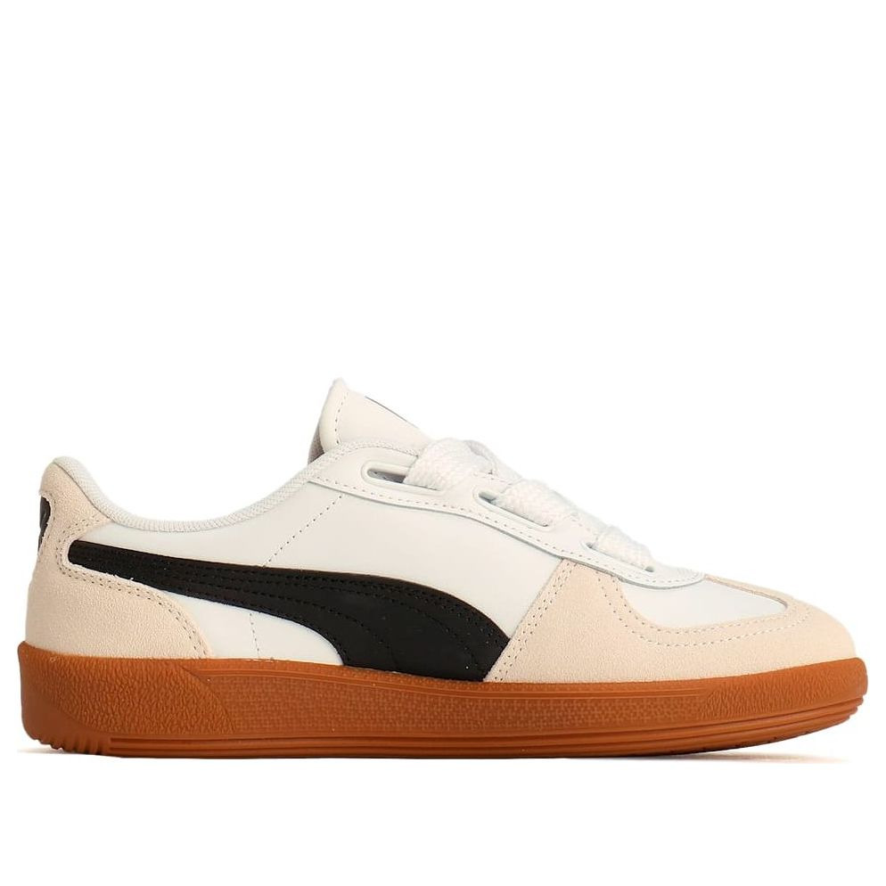 (WMNS) Puma Palermo Wide Lace SD 'White Black Vapor Grey' 402109-01 - 2