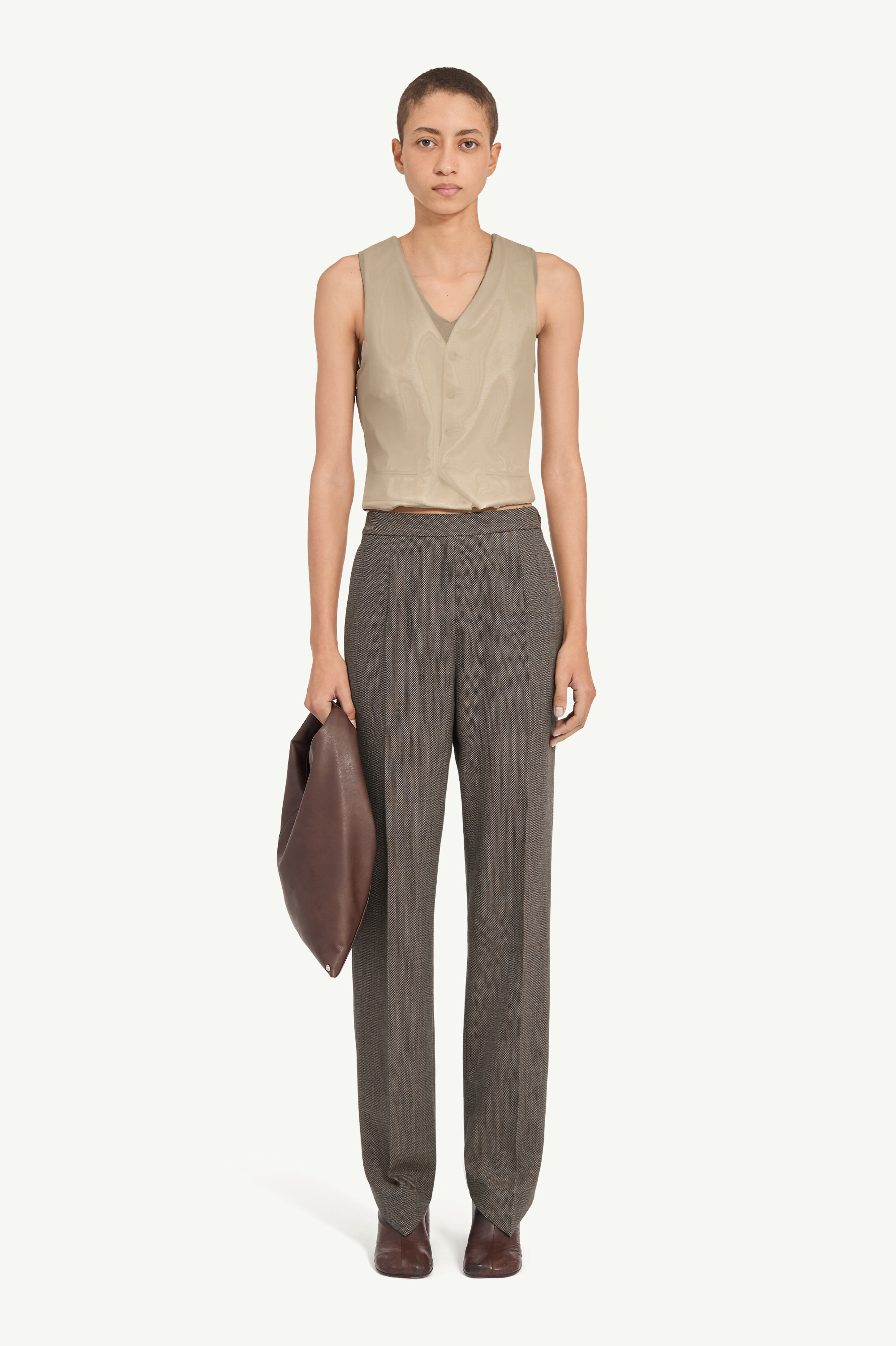 Light tweed tailored trousers - 2
