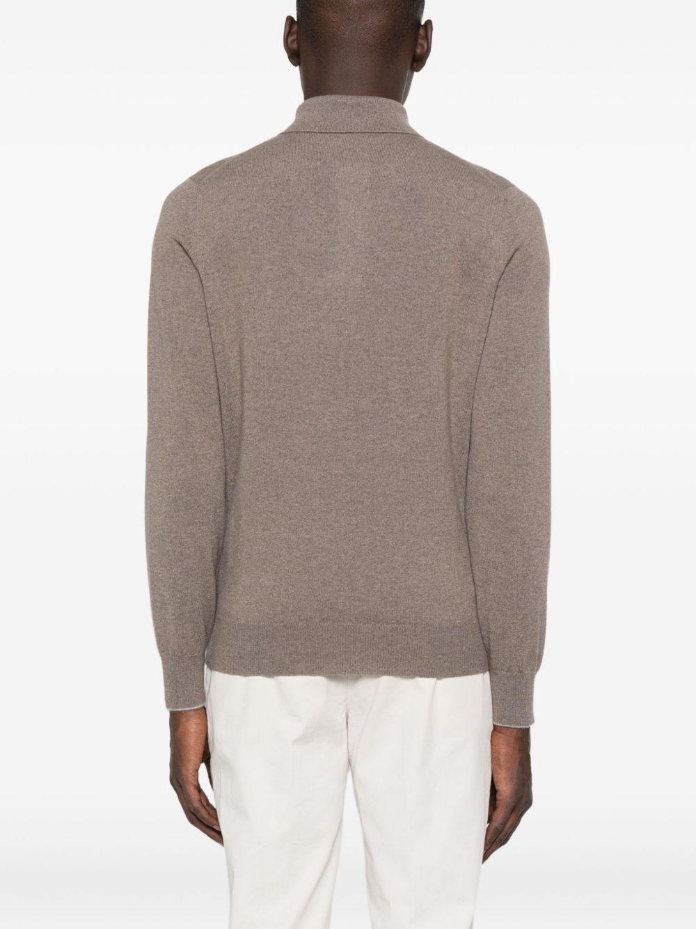 polo-neck cashmere sweater - 4