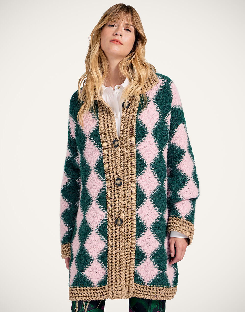Crochet Bowling Cardigan - 2