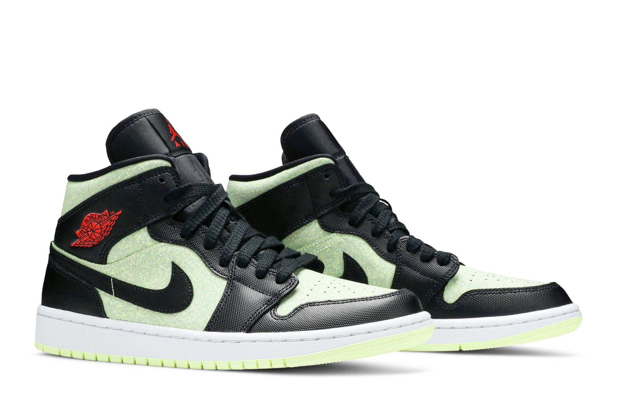 Wmns Air Jordan 1 Mid SE 'Black Barely Volt' - 8