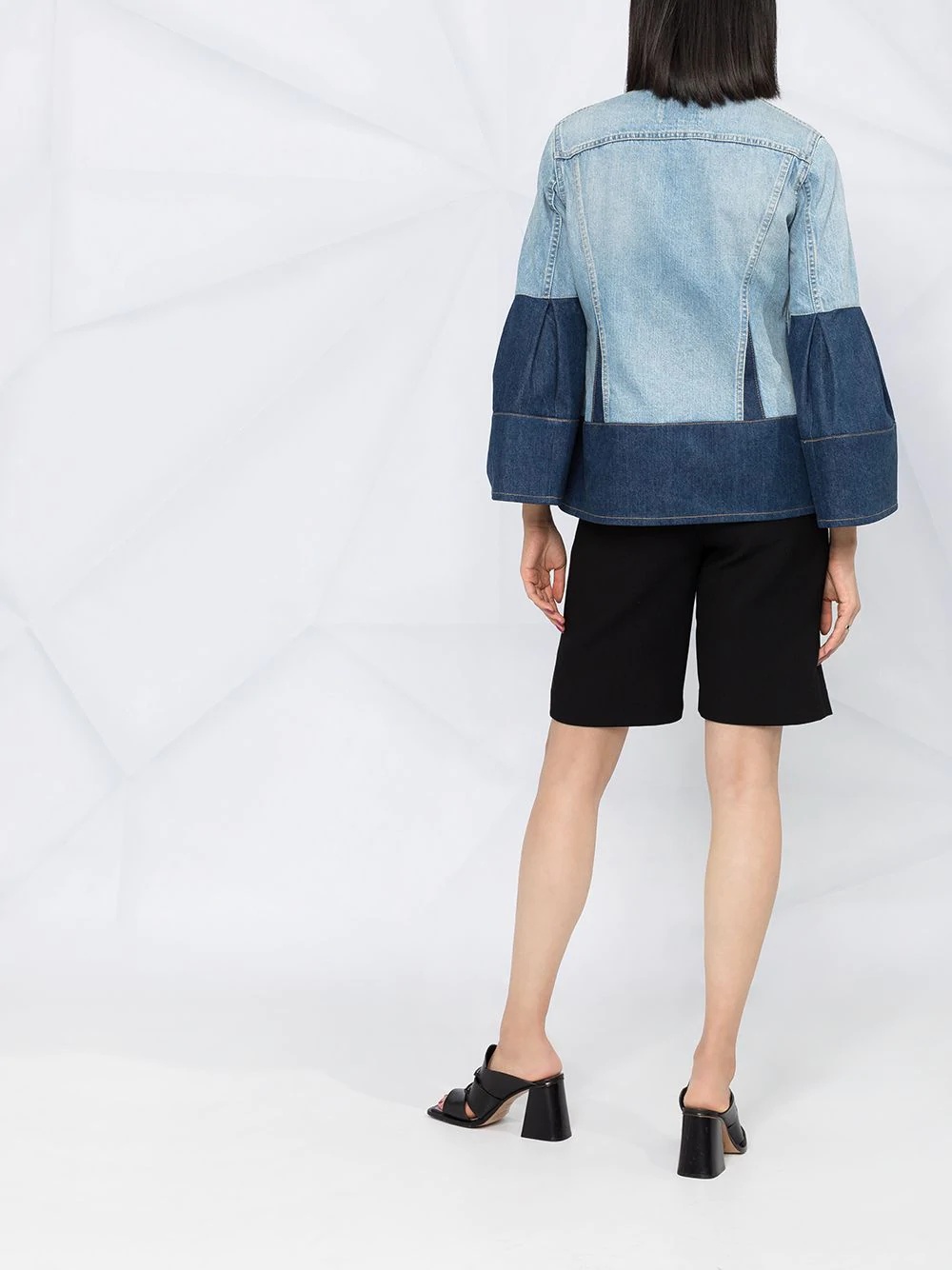 two-tone denim jacket - 4