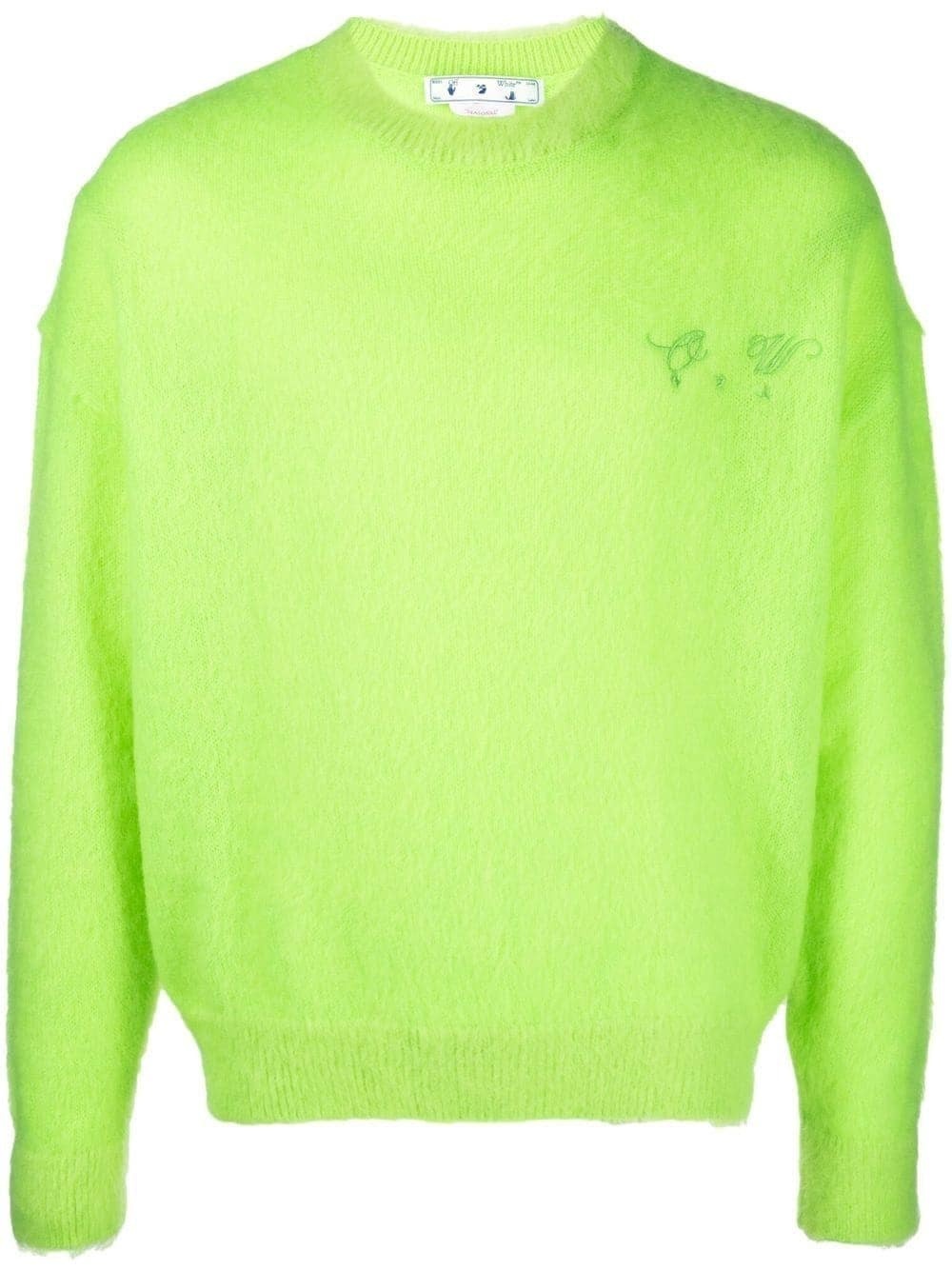 logo-embroidered jumper - 1