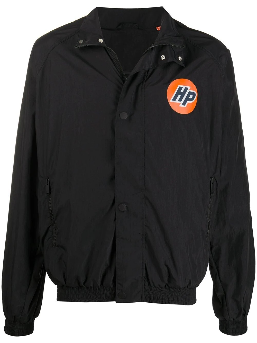 logo-print buttoned windbreaker - 1