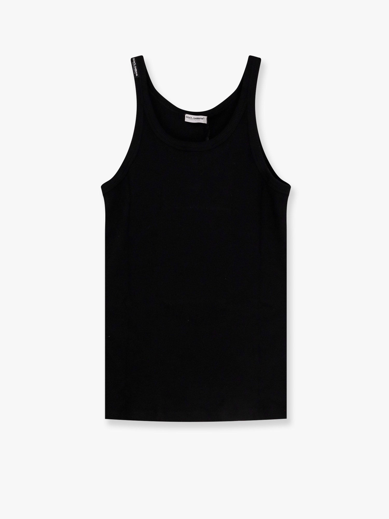 Dolce & Gabbana Ribbed Cotton Tank Top - 1
