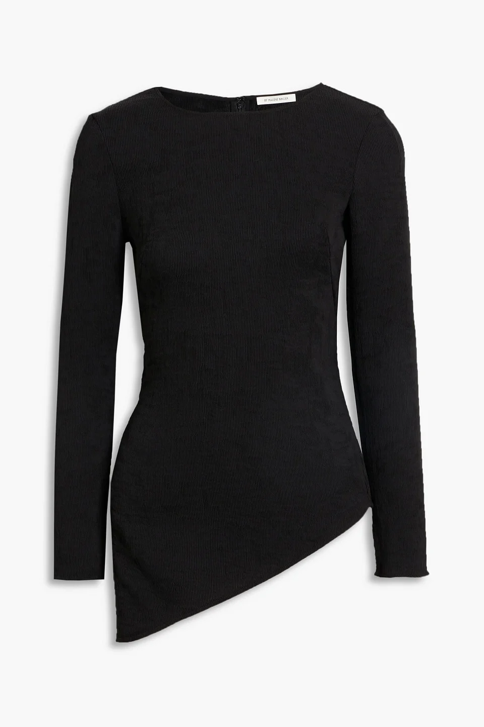 Simone asymmetric plissé-EcoVero™-blend top - 1