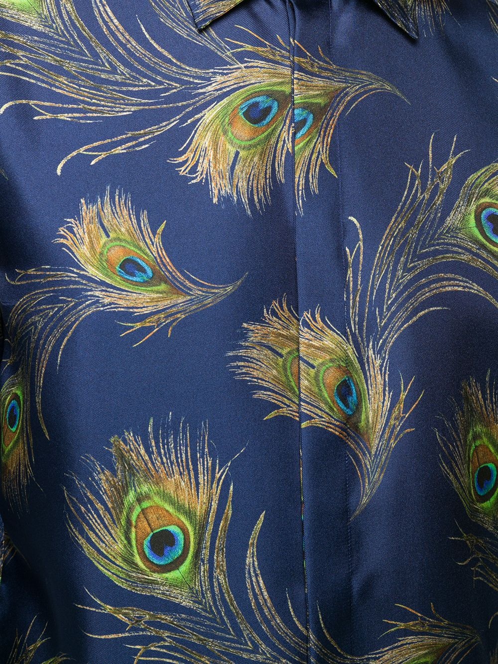 peacock print shirt - 5