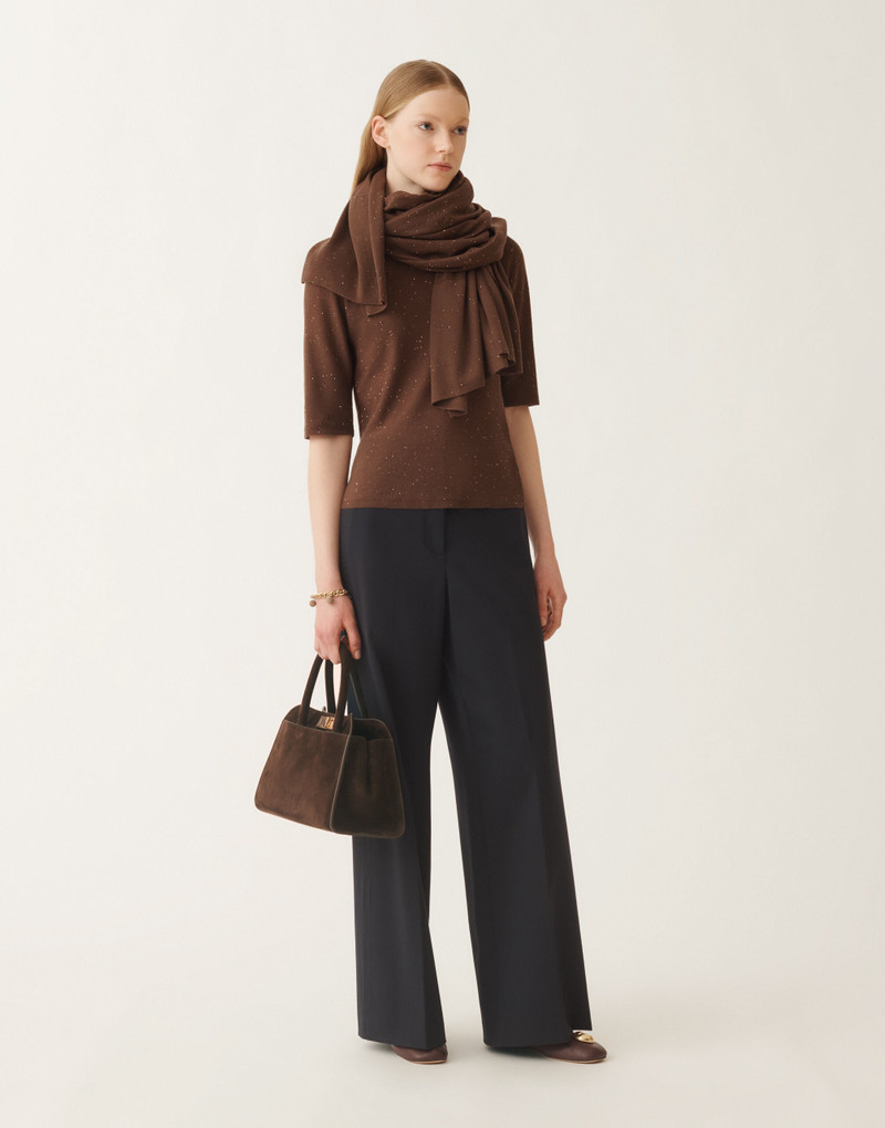 FABIANA FILIPPI Wool sweater with sequins outlook