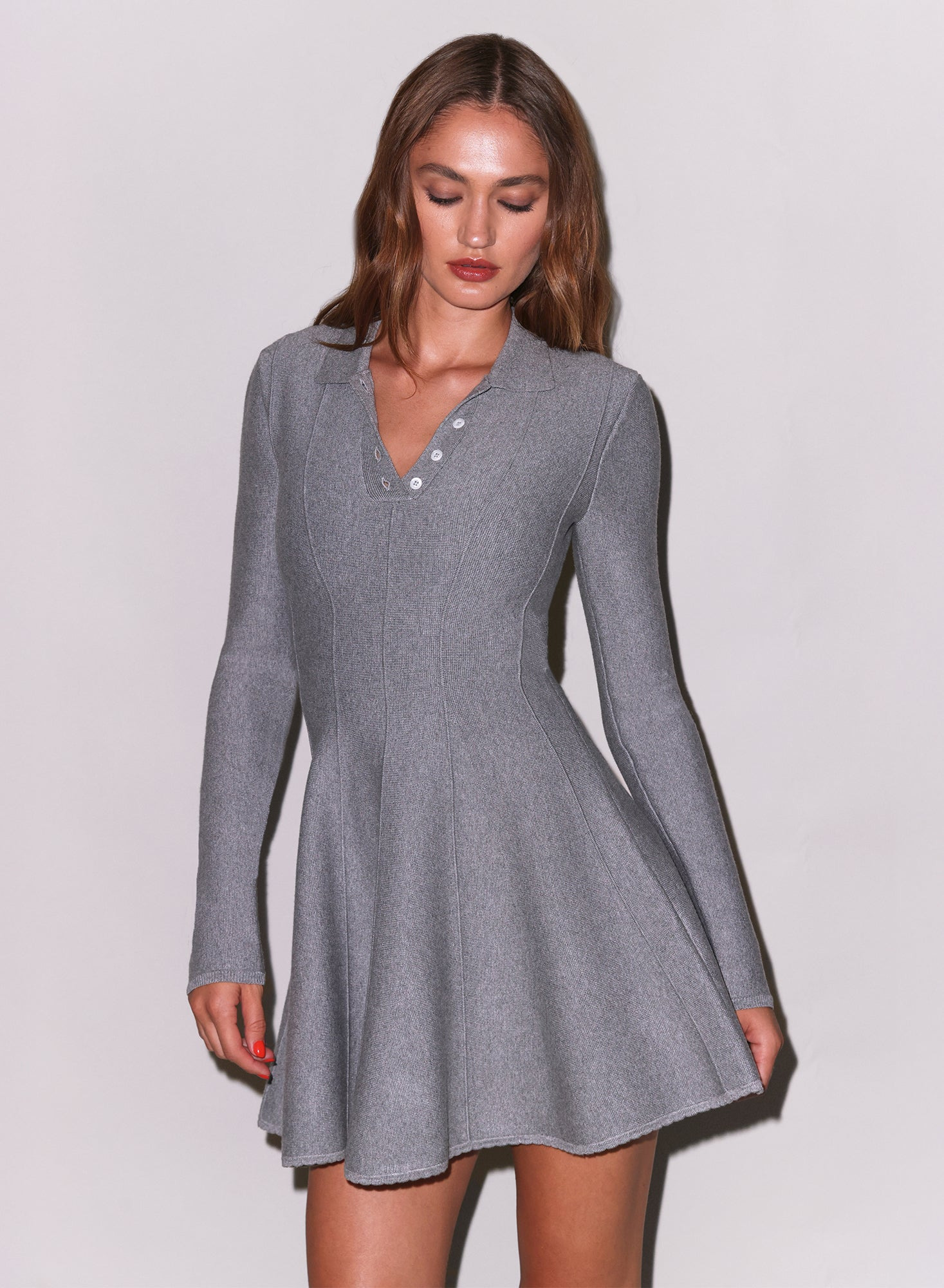 Henley Flared Corset Dress - 7