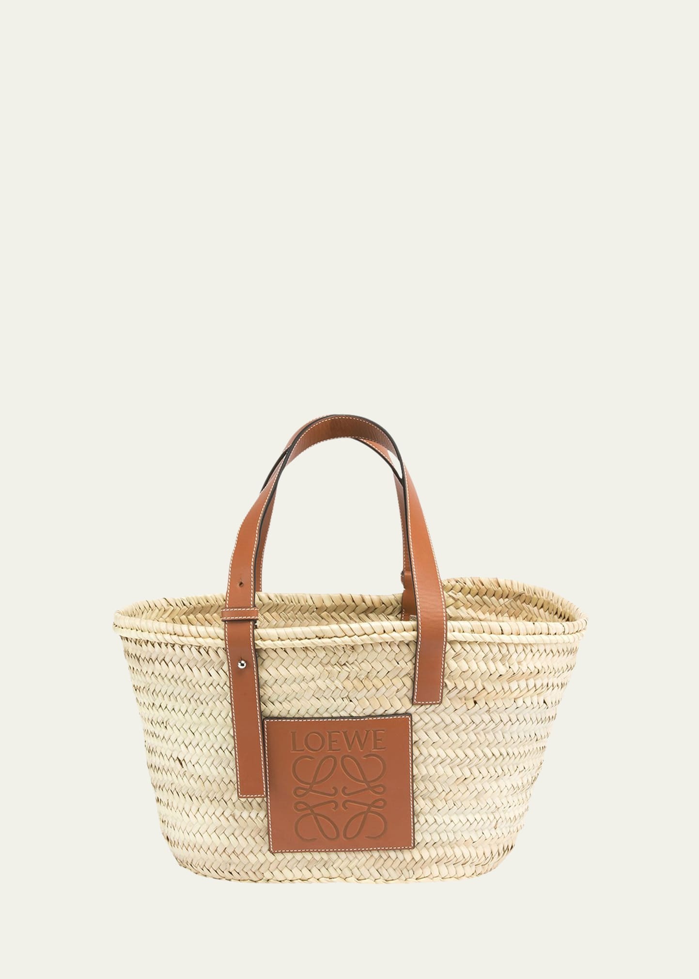 Basket Small Palm Tote Bag - 1