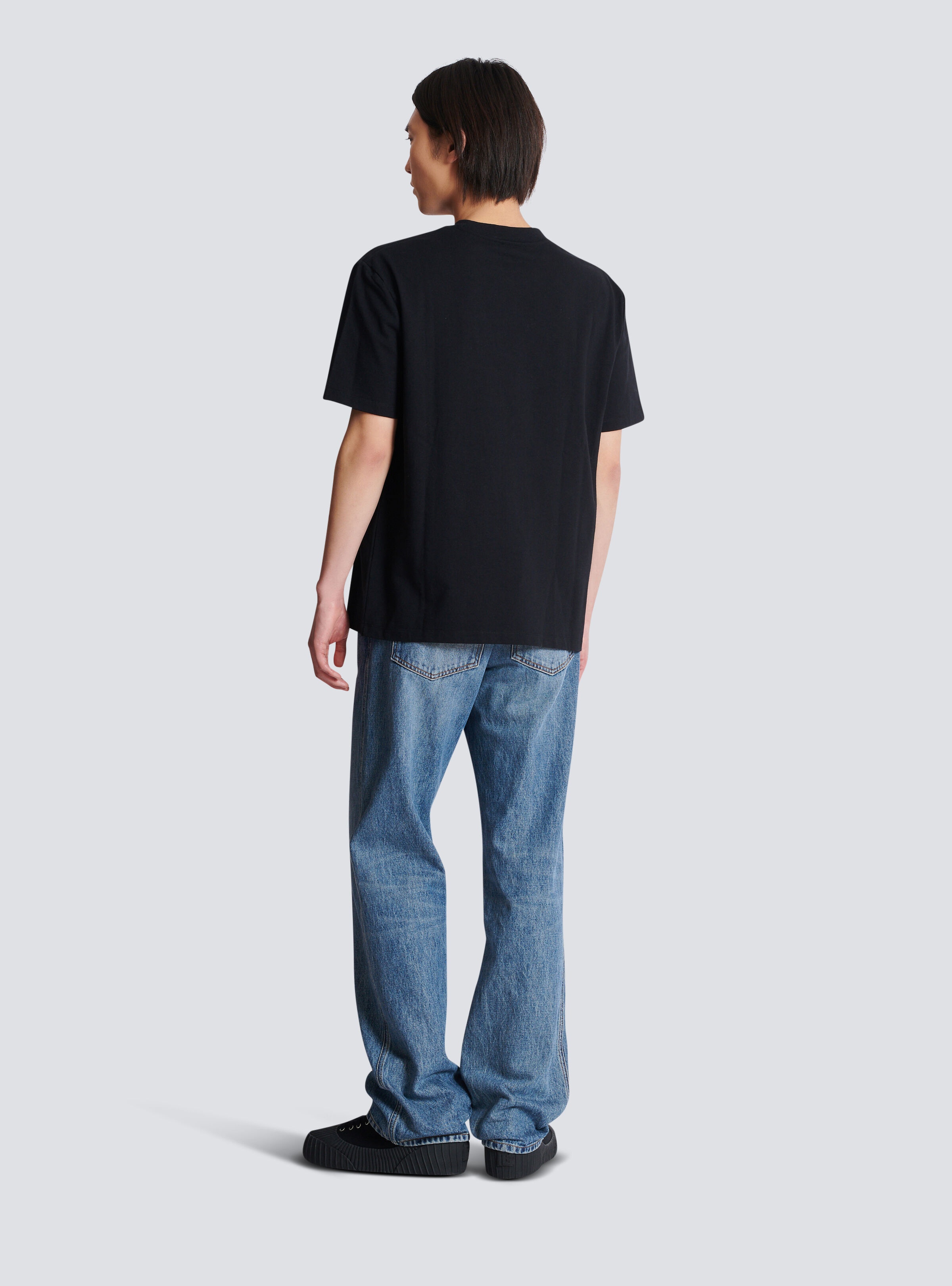 Balmain Lettre flocked T-shirt - 4