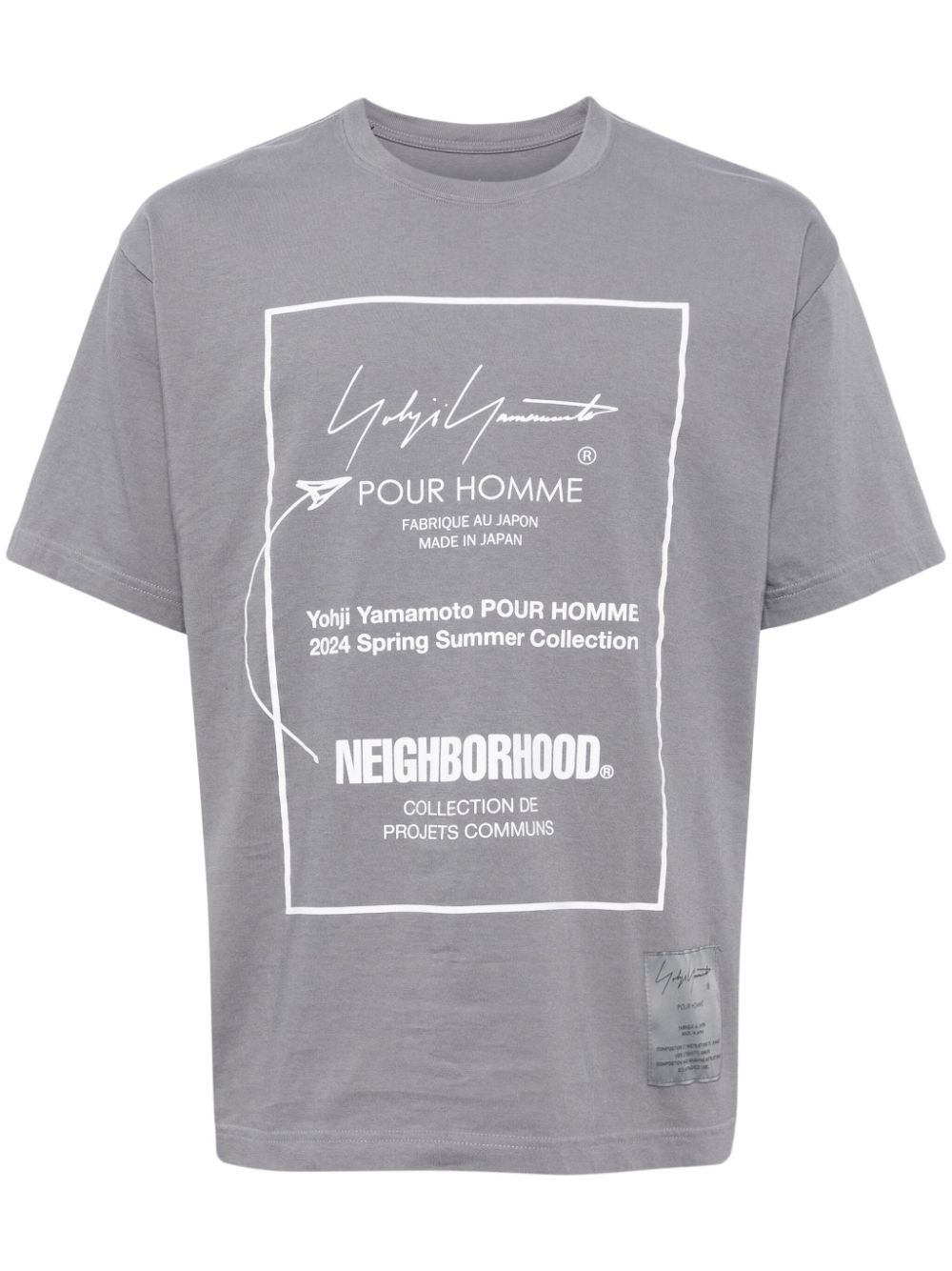 Yohji Yamamoto x NEIGHBORHOOD logo-print cotton T-shirt Yohji Yamamoto x NEIGHBORHOOD logo-print cotton T-shirt