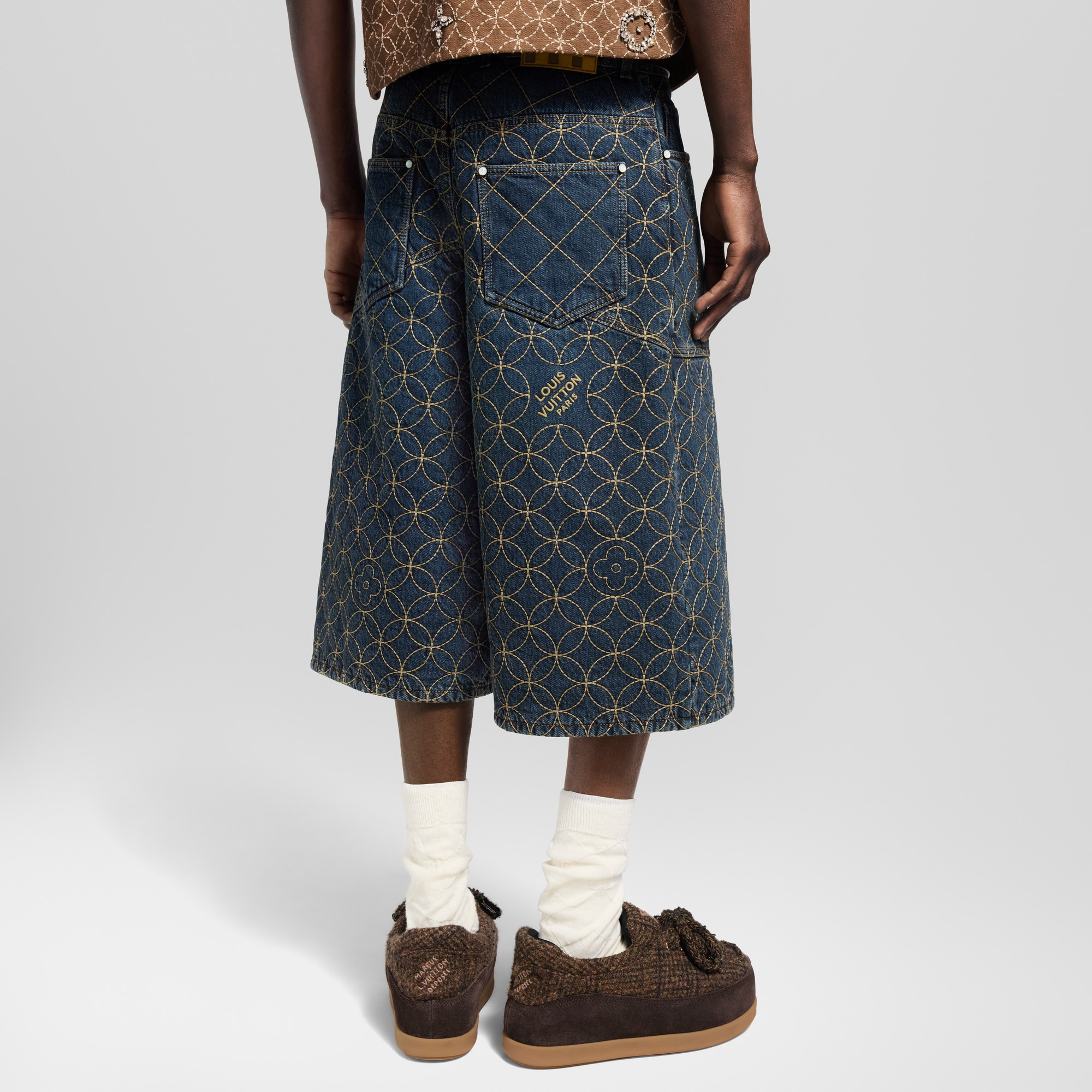Embroidered Workwear Shorts - 3