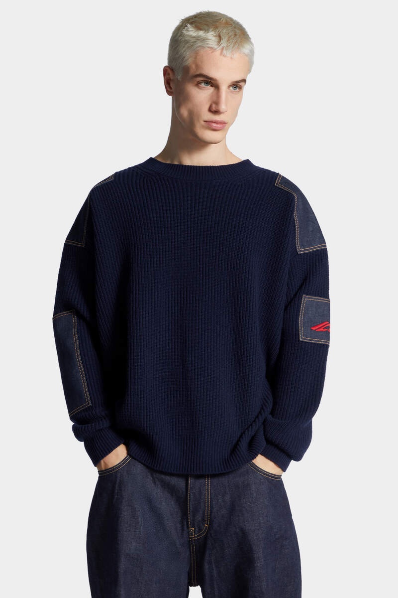 ICON DENIM PATCH JUMPER - 3