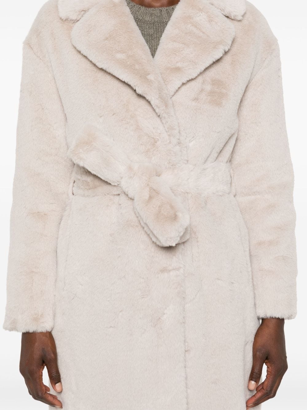 faux-fur coat - 9