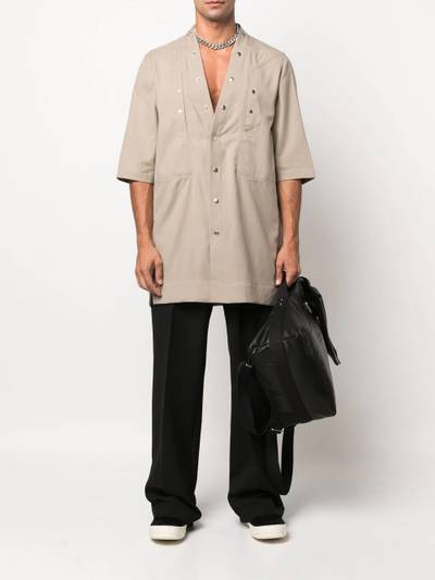 Rick Owens V-neck half-sleeve shirt outlook