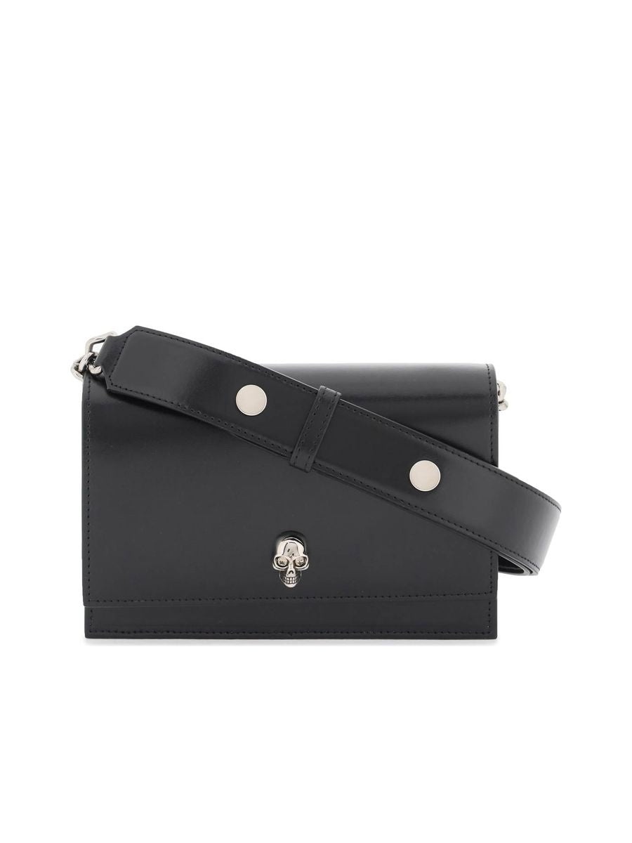 Alexander McQUEEN SKULL CROSSBAG [正規品/関税込/送料込] Skull leather handbag Alexander McQueen Black in Leather