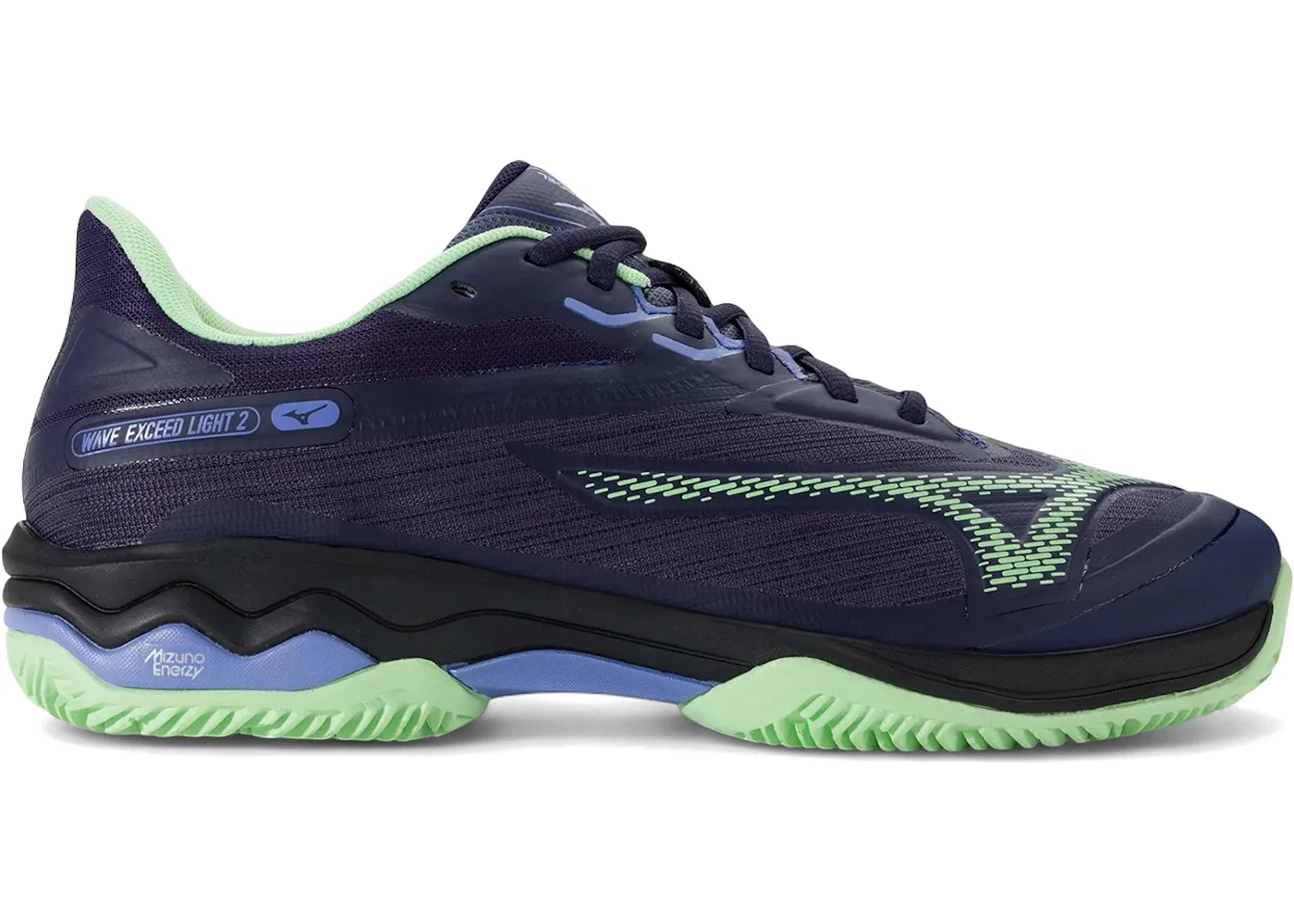 Mizuno Wave Exceed Light 2 Padel Evening Blue Patina Green - 1