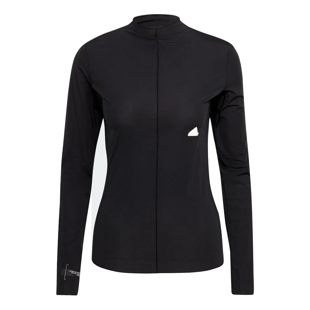 (WMNS) adidas Long Sleeve T-Shirt 'Black' HM2838 - 1