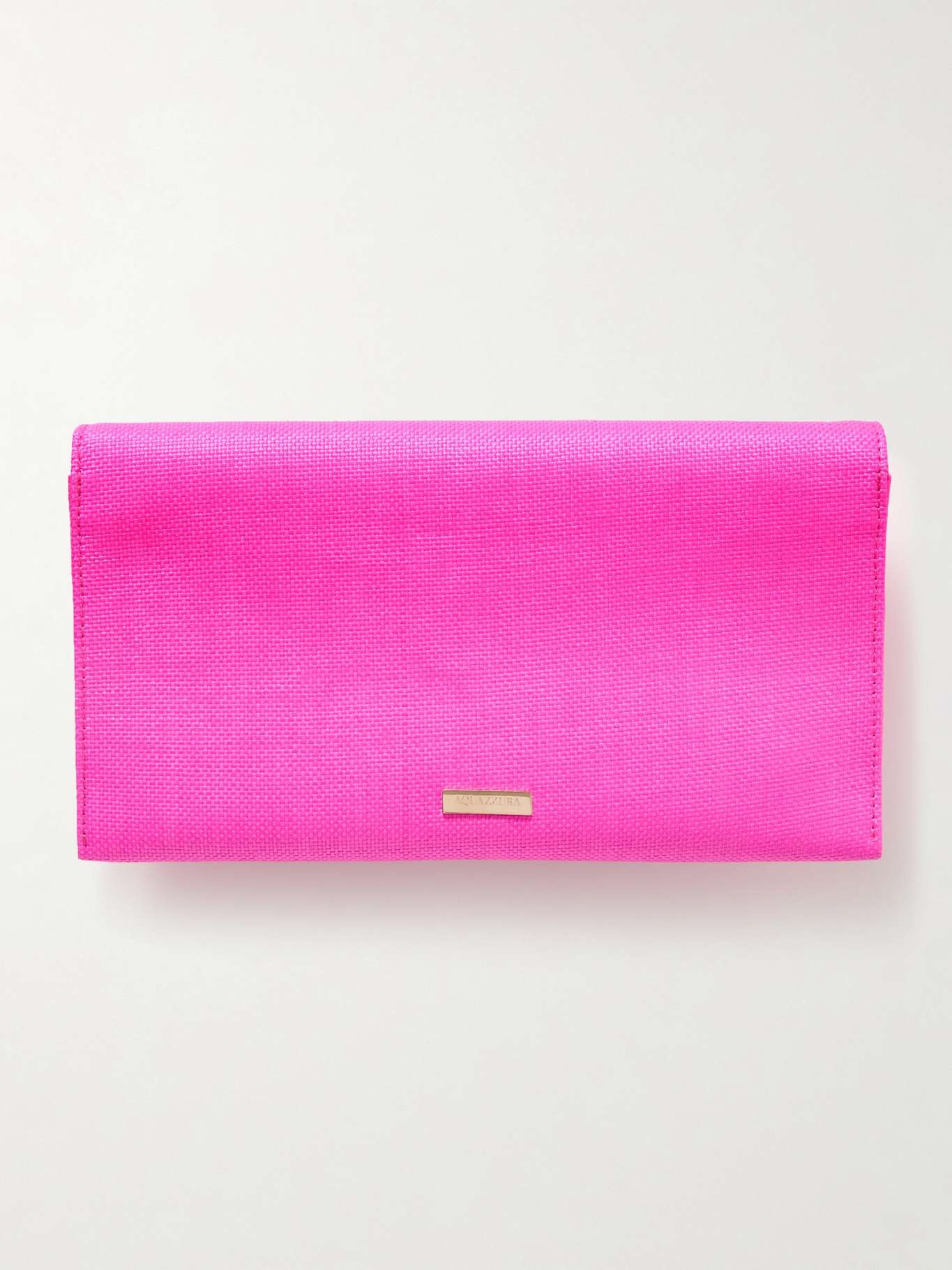 Strawberry Punch embellished raffia clutch - 3