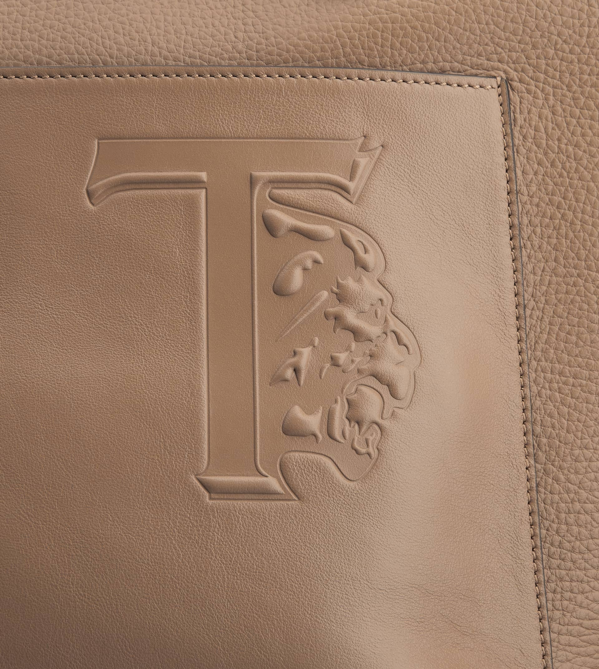 TOD'S SHOPPING BAG IN LEATHER MEDIUM - BROWN - 6