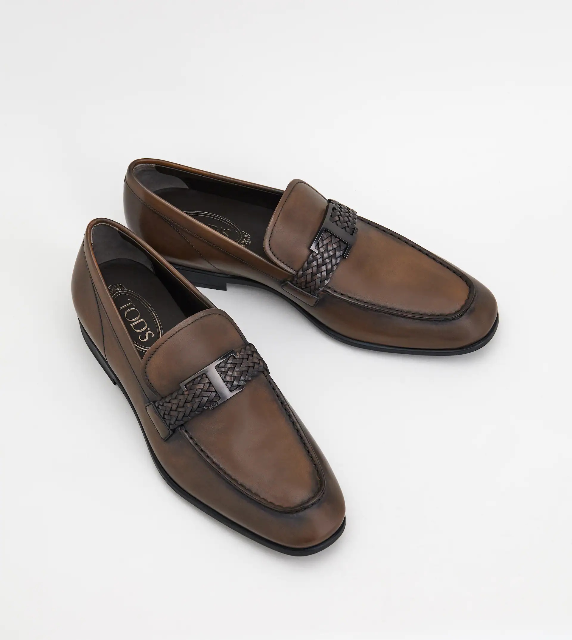 TIMELESS LOAFERS IN LEATHER - BROWN - 2