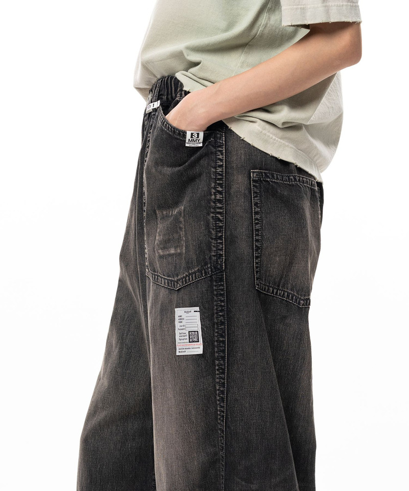 Light Denim Wide Pants 8