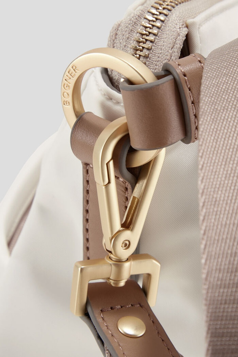 Klosters Isalie hobo bag in Off-white/Brown 5