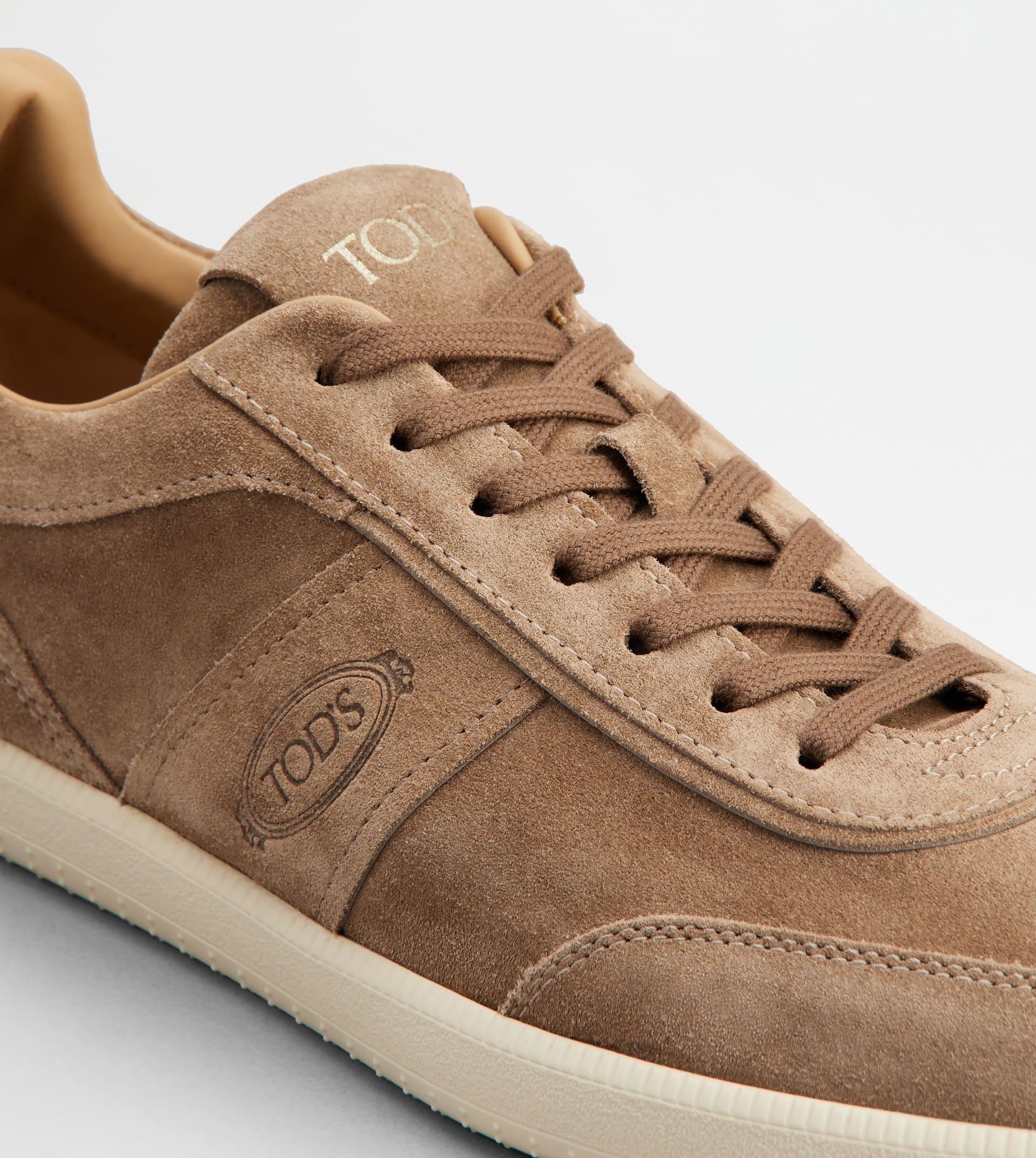 TOD'S TABS SNEAKERS IN SUEDE - BROWN - 5