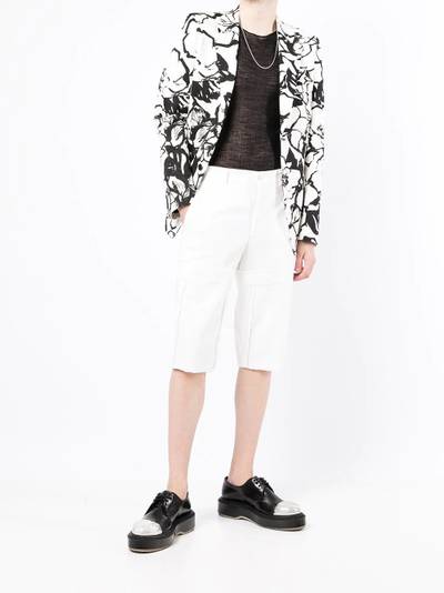 Comme des Garçons Homme Plus floral single-breasted blazer outlook