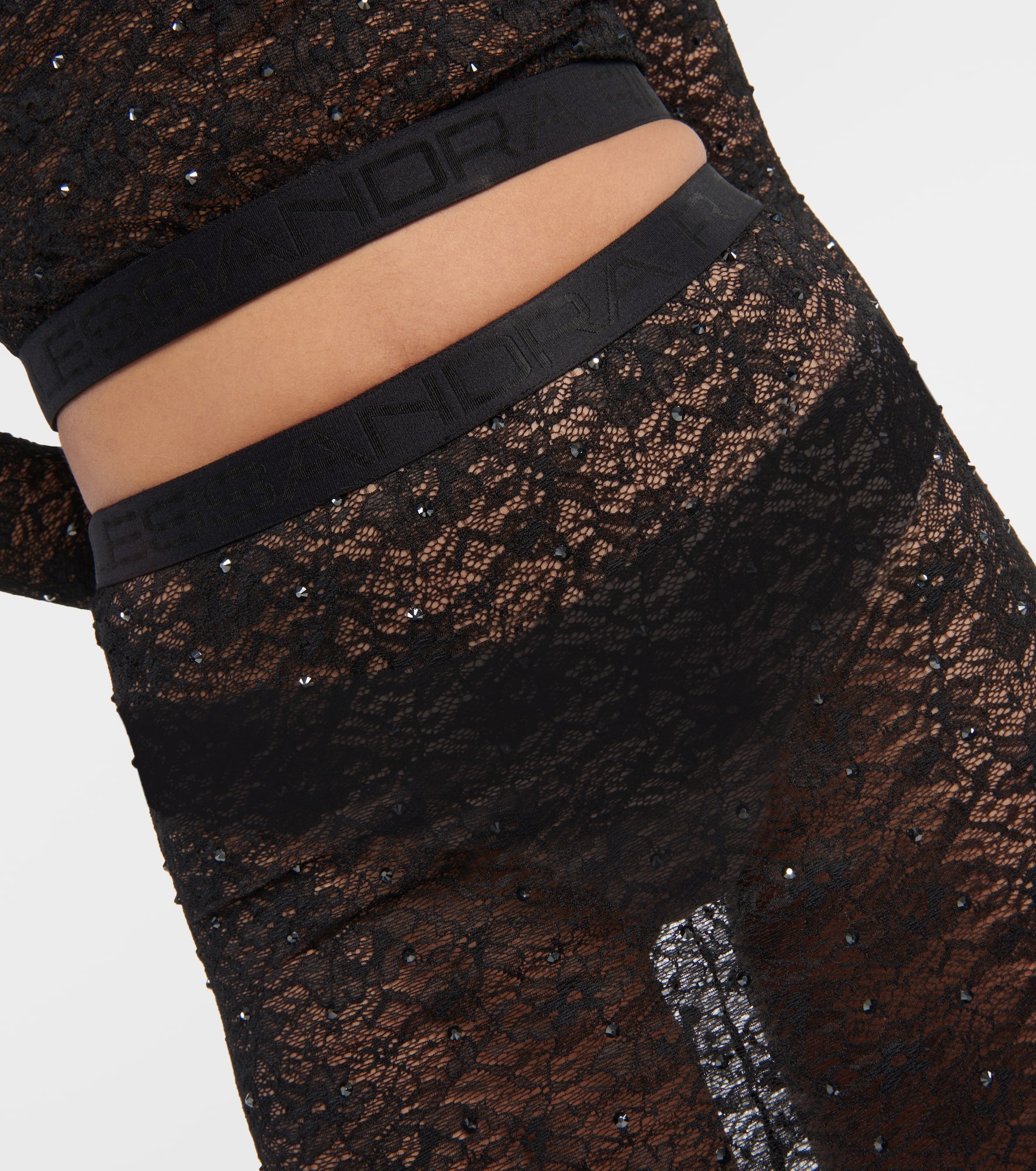 Lace pencil skirt - 4
