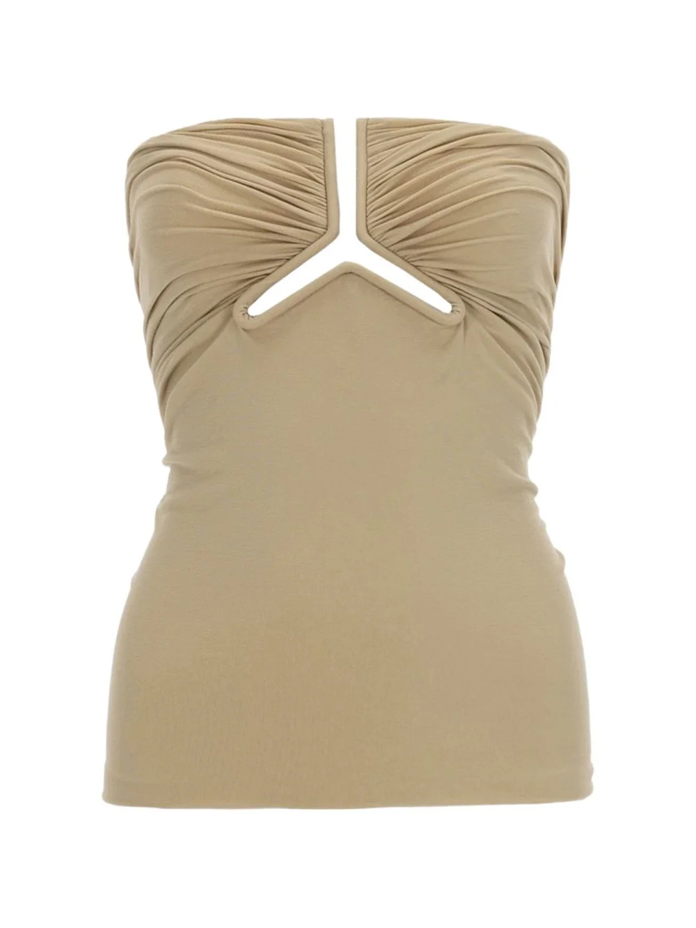 cut-out ruched top - 1