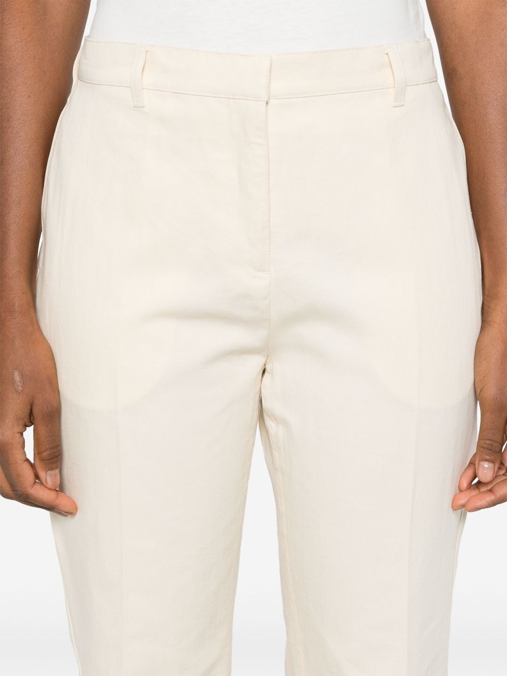 flared cotton trousers - 5