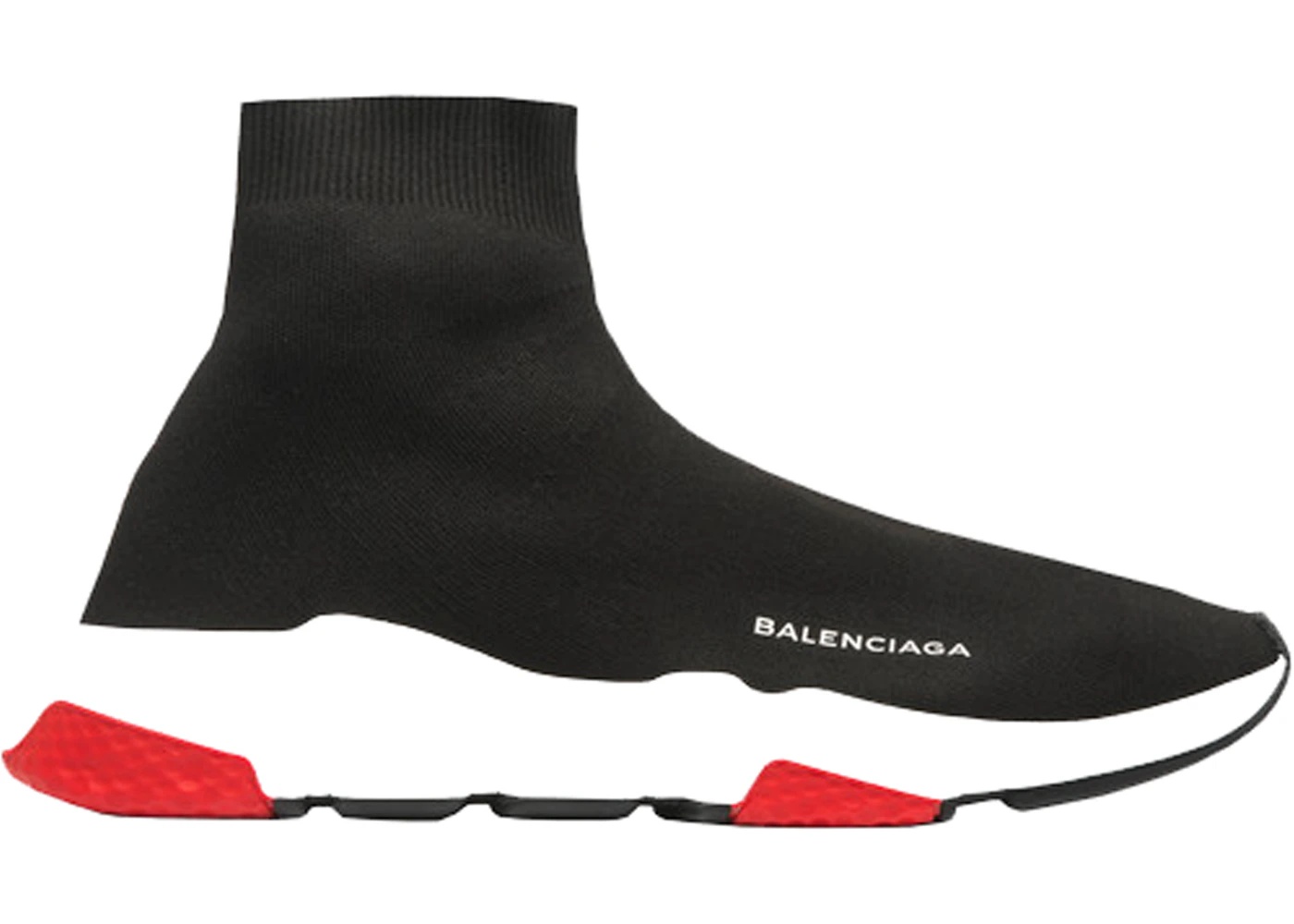 Balenciaga Speed Trainer Mid Black Red - 1