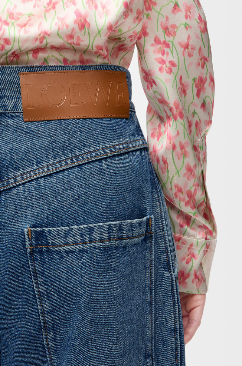 Anagram baggy jeans in denim 5