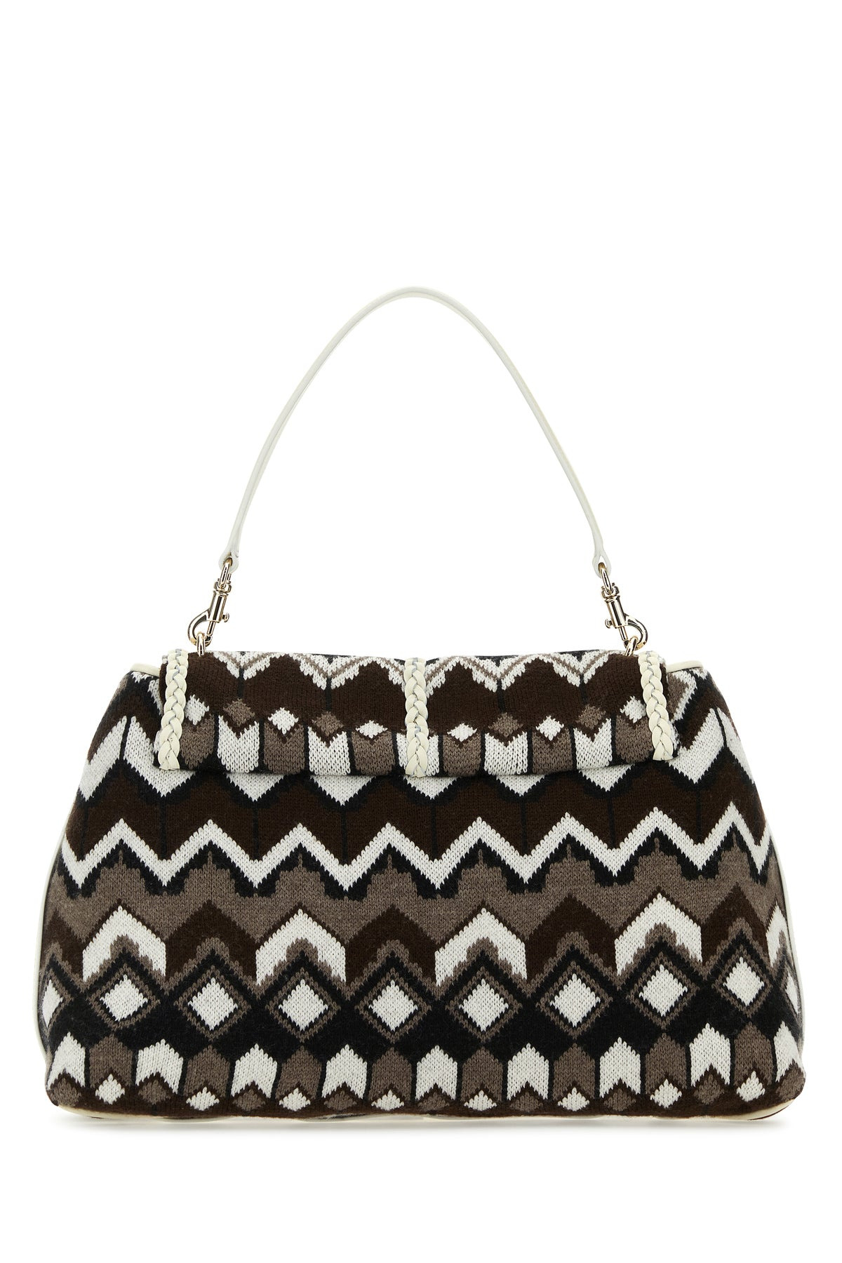 Embroidered wool large Penelope shoulder bag - 3