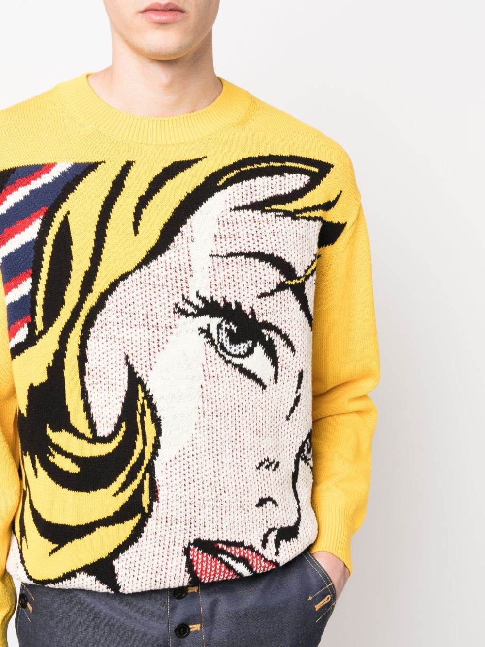 pop-art patterned intarsia knit jumper - 5