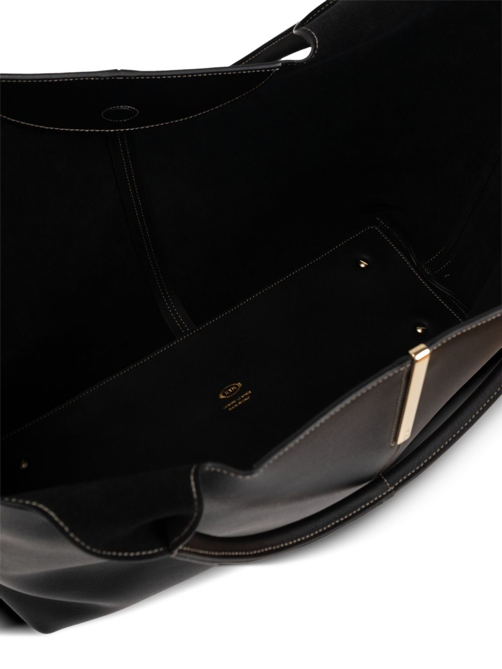 medium leather tote bag - 6