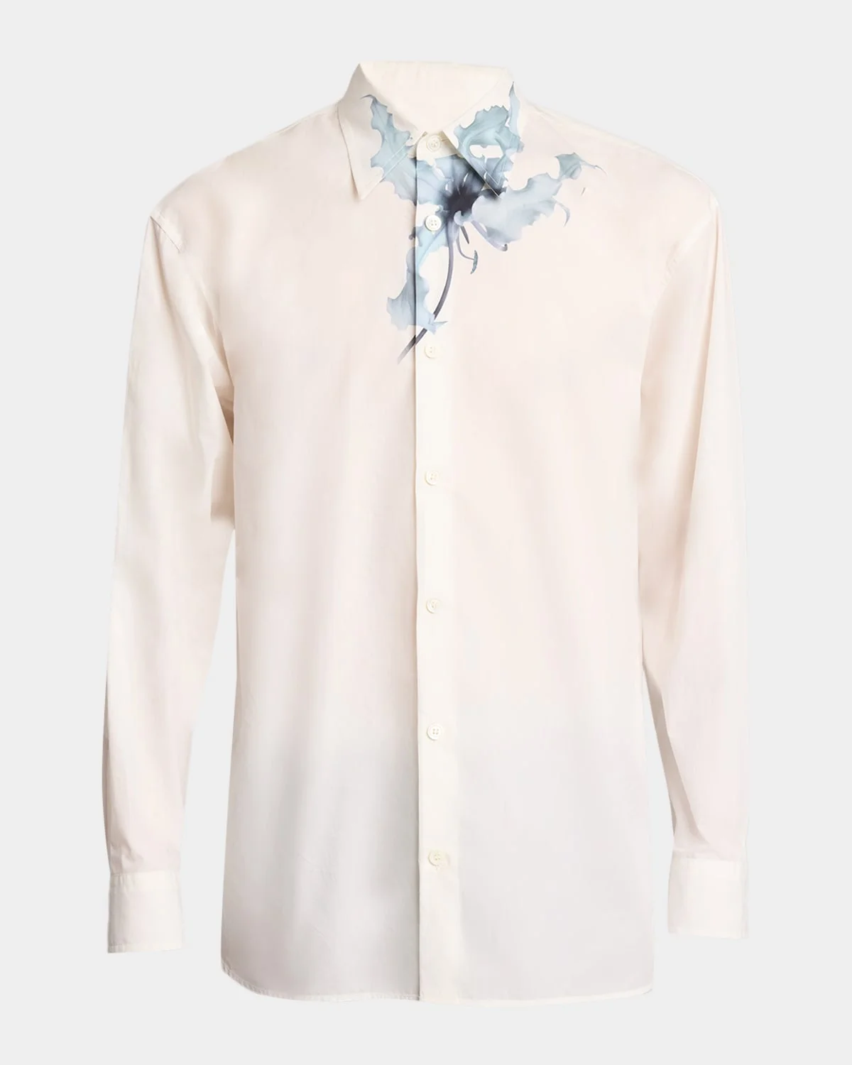 Men's Croom Cotton Floral-Graphic Dress Shirt - 1