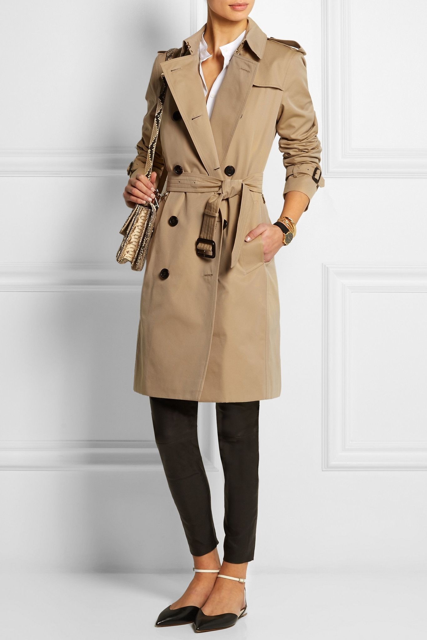 The Kensington Long cotton-gabardine trench coat - 2