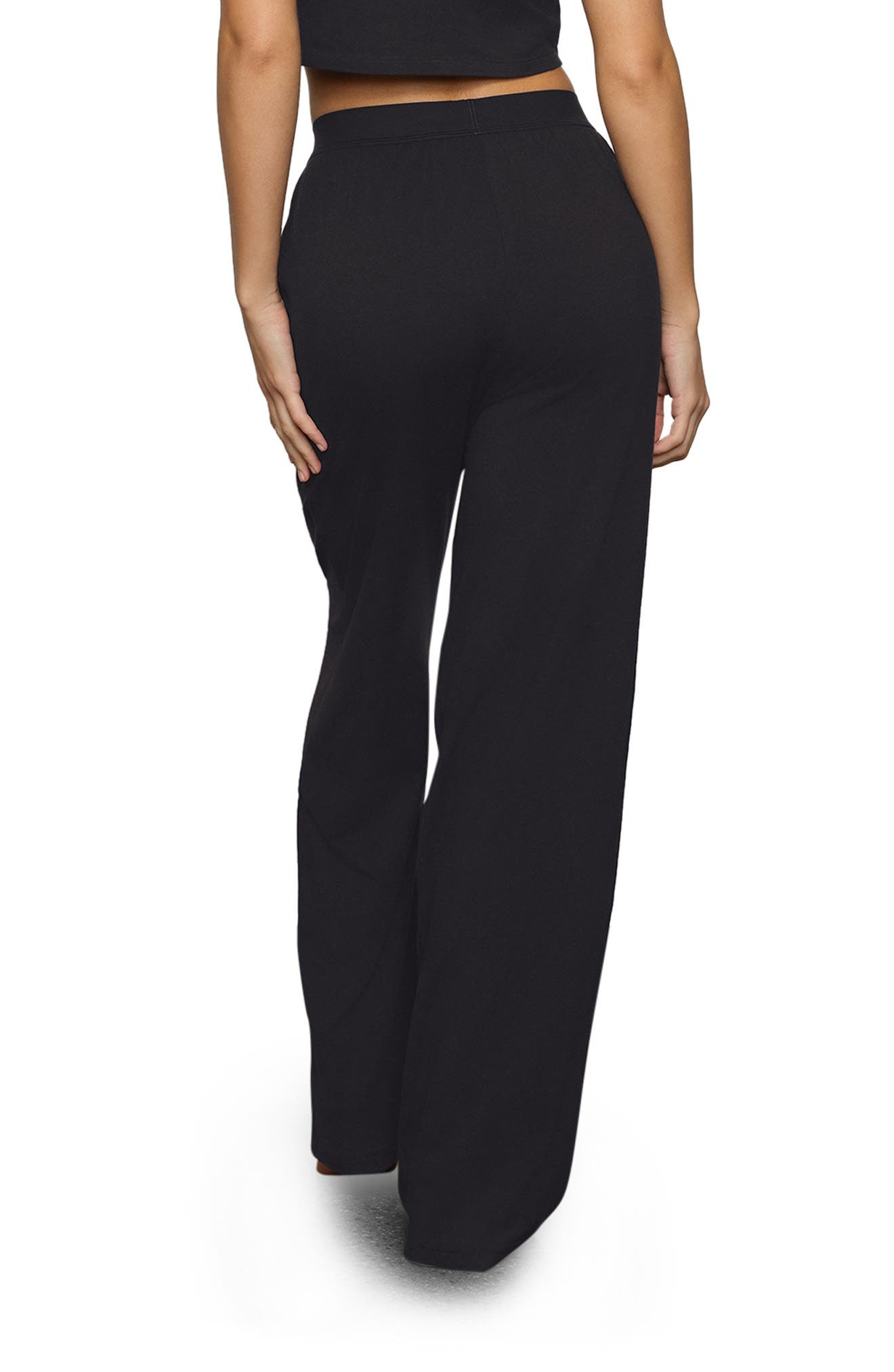 SKIMS Boyfriend Loose Pants in Onyx at Nordstrom - 3