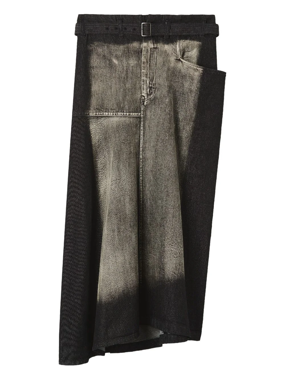 asymmetric midi skirt - 1