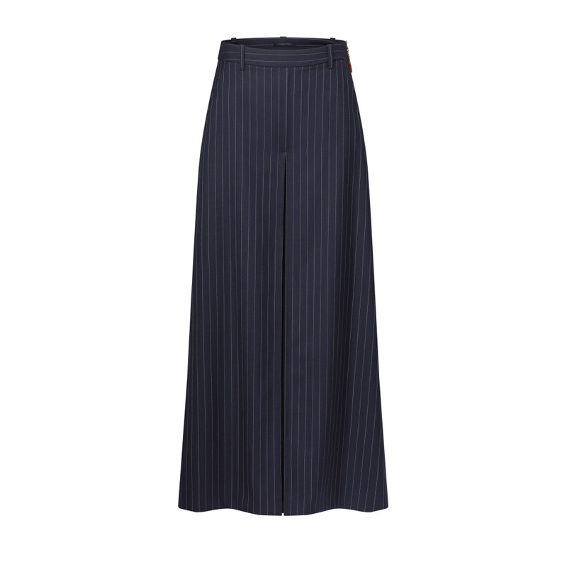 Wide-Leg Pinstriped Pants 1