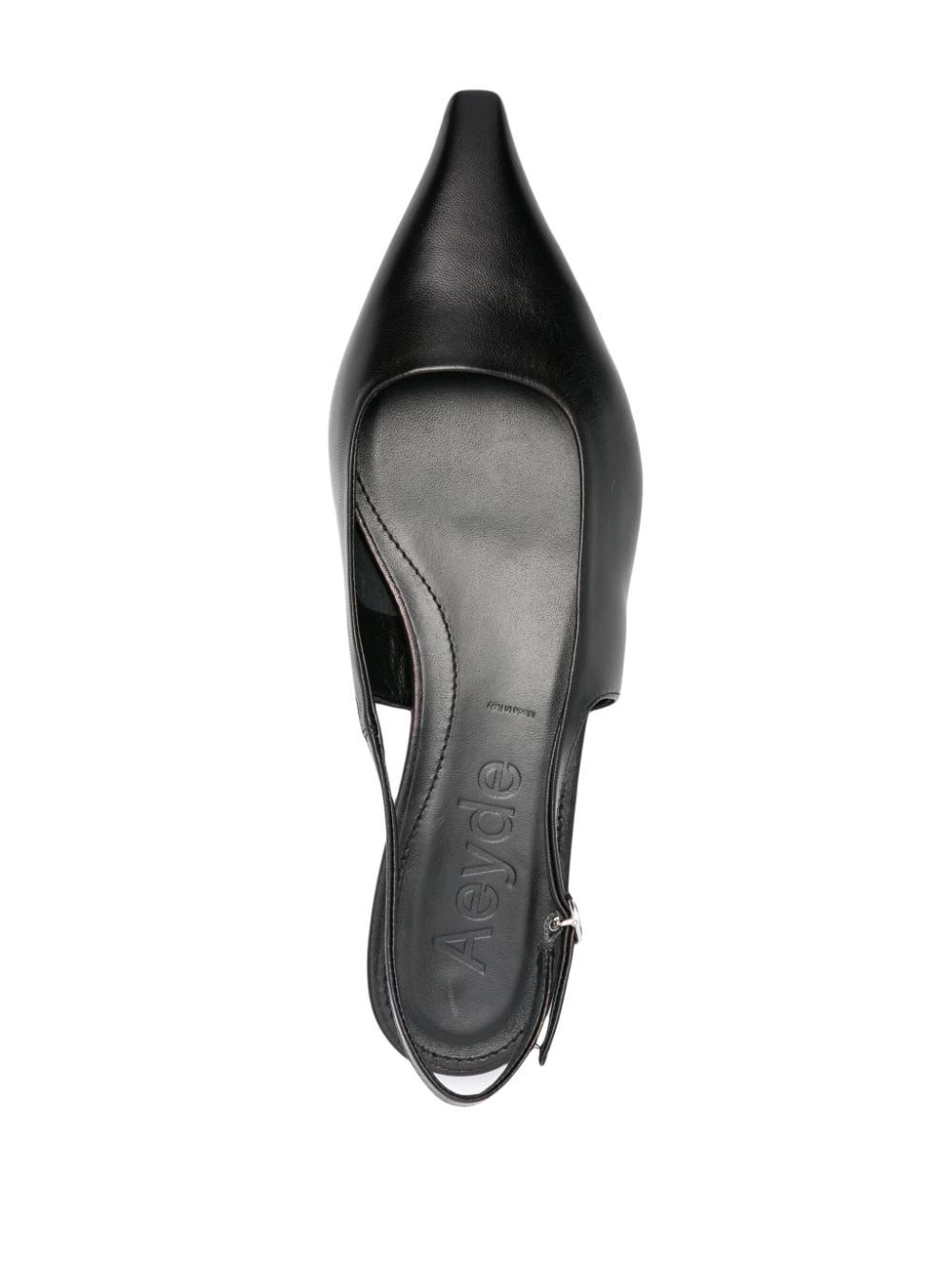Fedora leather ballerina shoes - 4