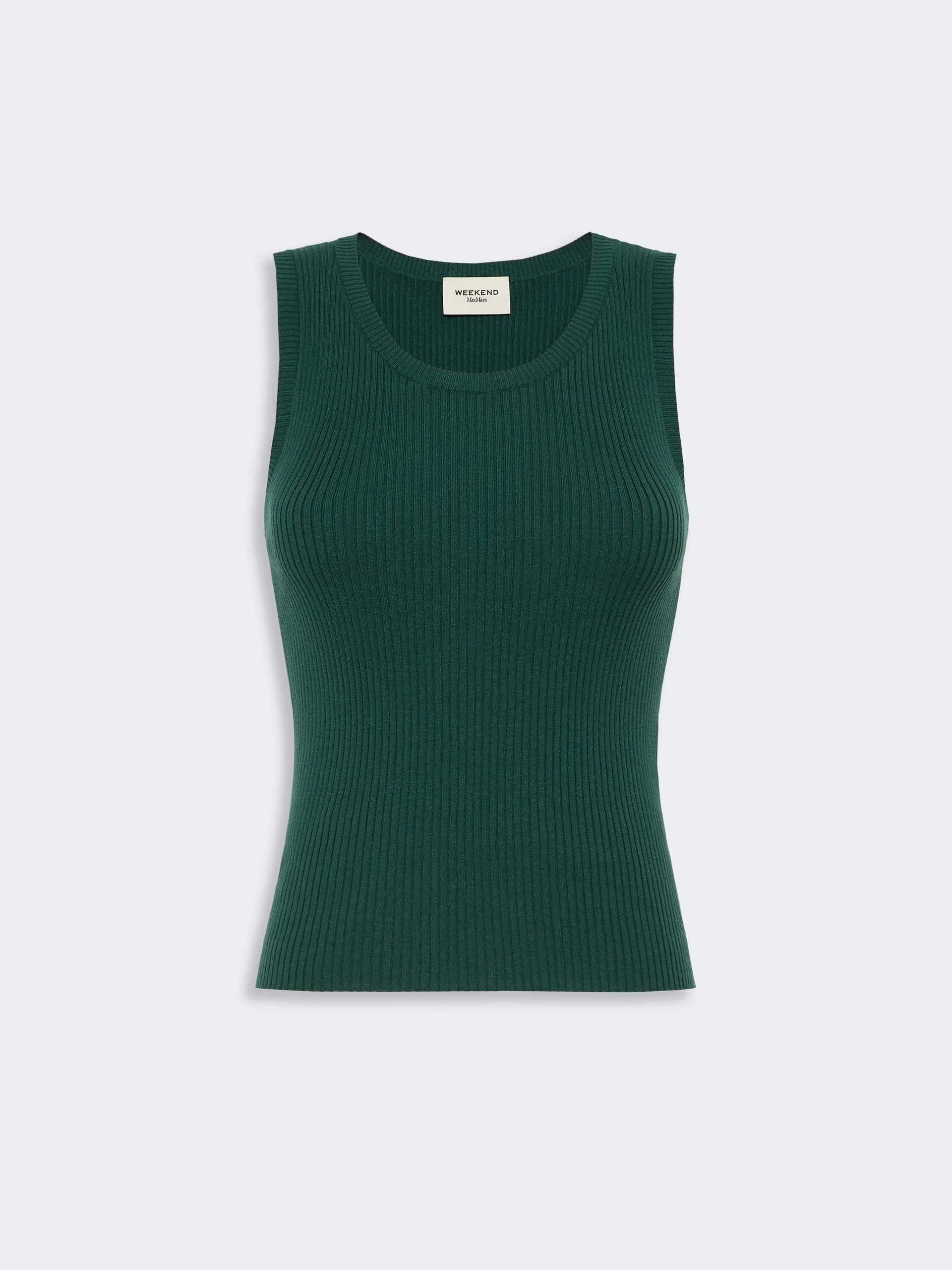 TARO Sleeveless stretch viscose sweater - GREEN - 1